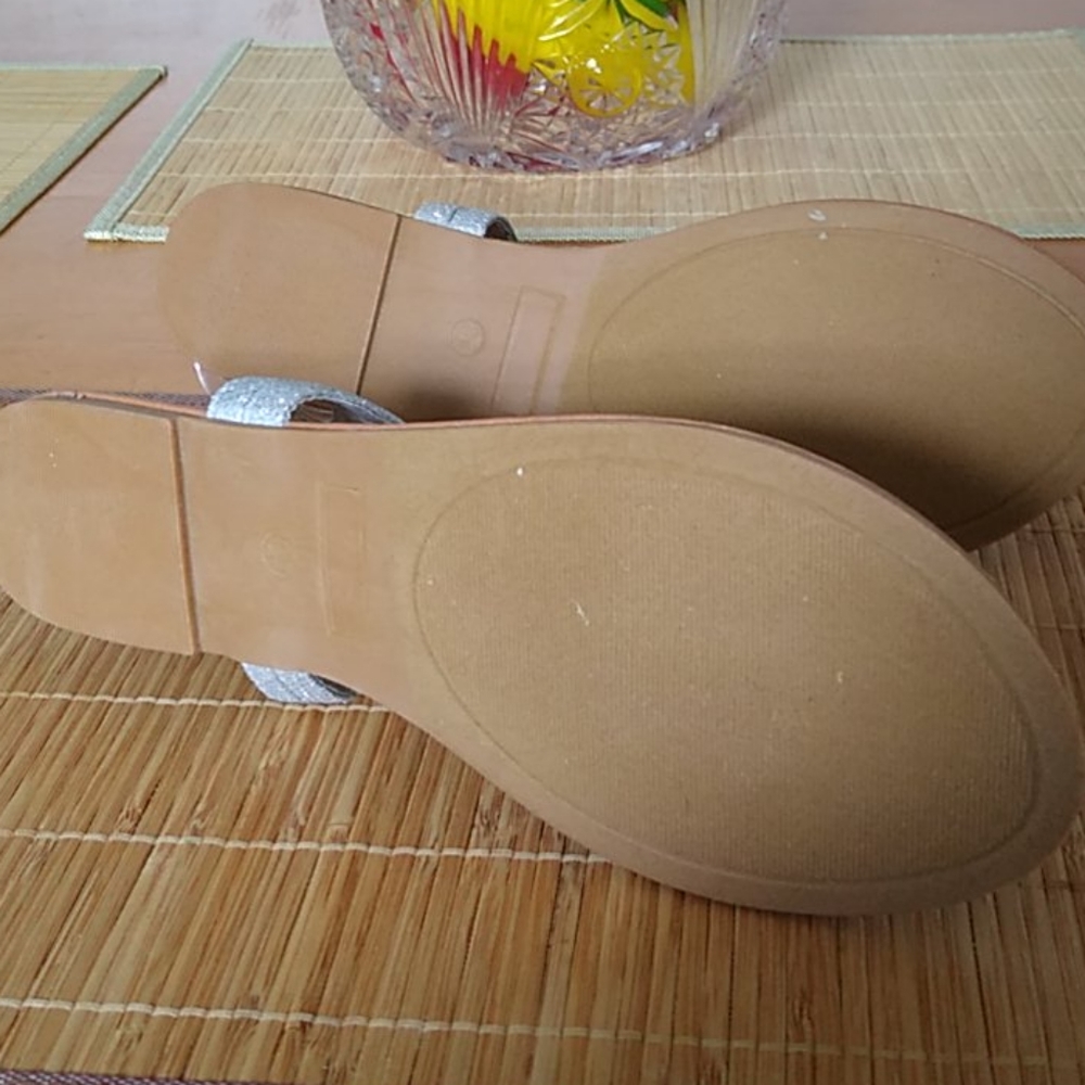 Sparkle Rhinestone Slingback Sandals - Picture 6 of 8